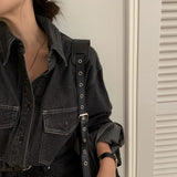 [Bellide made/Long-sleeved version] Vintage Pocket Denim Shirt