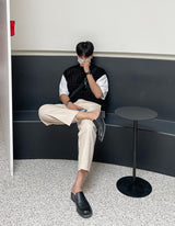 Never Belt Linen Wide Pants (2color) (6576319692918)