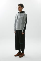 ハーフディフェレントフーディー / Half Different Hoodie, Grey/Black