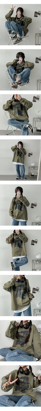 プリティースウェット長袖Tシャツ