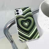 パレットハートビームグリーンフォーンケース / Palette Heart Beam green Phone Case