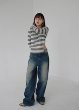 ボヘミアンデニムパンツ / bohemian denim trousers