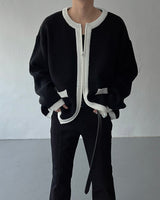 WE With Coloring Zipper Cardigan (2 colors)