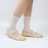 レースミドルソックス / [2 PAIRS 1 SET] LACE MIDDLE SOCKS