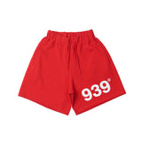 939 LOGO SWEAT SHORTS (DEEP RED)