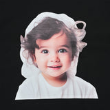 BABY FACE WAVE HAIR SHORT SLEEVE T-SHIRT BLACK 