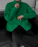 2WAYウールニットジップアップ / RU Two-way Wool Knit Zip-Up (3 colors)
