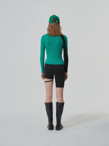 STRAP BIKER SHORTS (2 COLOR) (6682305888374)