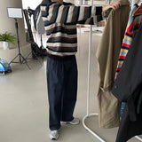 カラフルストライプニットウェア/OWN Colorful Striped Knitwear (2 colors)