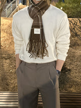 LMN ピンタックバックバンディングワイドスラックス / LMN pin tuck back-banding wide slacks (4 colors)