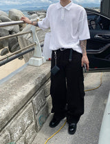 ワイドコットンカーゴパンツ