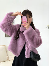 [MADE] Pudding Fur Jacket (Lavender Purple)