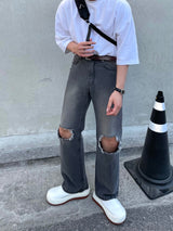 イージーデストロイデニムパンツ