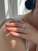 [92.5silver] glitter volume drop ring