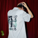 ディソーダーストライプジップアップ S/S シャツ / DISORDER STRIPE ZIP UP S/S SHIRT