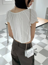 Two You Mini Square Leather Chain Crossbody Bag