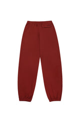 WIDE ZIP SWEATPANTS_DARK RED