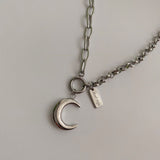 ムーン2ウェイボールドネックレス/dfe Moon Two way Bold Necklace