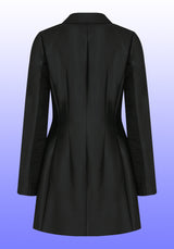 WOOL-SILK DOUBLE BREASTED JACKET WITH METAL TAG (6624148848758)