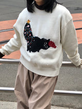 猫のしっぽニット