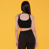 ロングチョーカークロップトップ(キャップ付き) / TOP(7811) Long Choker Crop Top (With Cap)