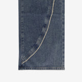 Weather Cable Vintage Denim Pants (belt set)