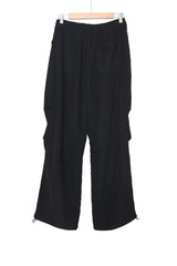 Corduroy Knitted Tuck String Pants