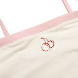 チェリーシャーリングスイムブラトップ / CHERRY SHIRRING SWIM BRA TOP [IVORY]