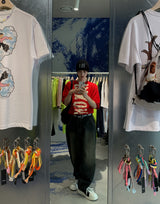 デアクションペイントハーフニット Tシャツ(3 color)