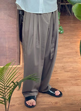 パディングベルトワイドパンツ