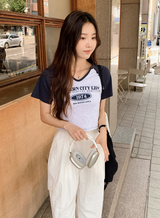 1974クロップ半袖Tシャツ / 1974 Crop Short Sleeve T-shirt (3color)