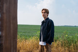 LINE-POINT DENIM BLOUSON