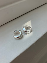 [92.5silver] クラックワンタッチピアス