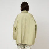 RIBBON PADDED JUMPER, GREEN