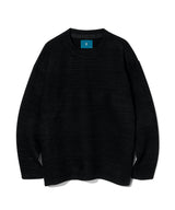 ミックス ジャカード ニット ロングスリーブ / Mix jacquard Knit Longsleeve K10 Matte Black