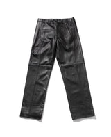 ラムスキンカーブラインパンツ/LAMSKIN CURVED LINE PANTS