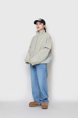トライカラーリングナイロンジップアップ / Try Coloring Nylon Zip-Up