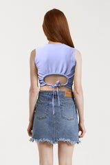 バックカットアウトTシャツ / BACK CUT OUT T.SHIRT