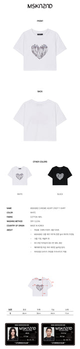 クロームハートクロップTシャツ / CHROME HEART CROP T-SHIRT WHITE