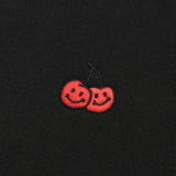 キルシードゥードゥルチェリークロップ丈トレーナー／DOODLE CHERRY CROP SWEAT [BLACK] (6658896691318)