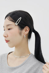 バックステージシルバーヘアクリップ / Backstage silver hair clip