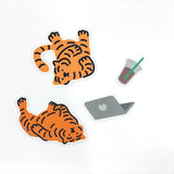 LAZY & LOOK TIGER 4PCS STICKERS (6538532454518)