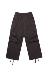 DIAGONAL CARGO PANTS_BROWN
