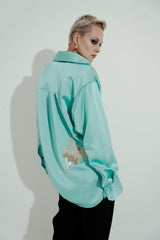 オーバーサイズエンブロイダードシャツ / Oversize Embroidered Shirt (4464529932406)