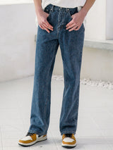 ワイドデニムパンツ / M160 WIDE DENIM PANTS_DEEP BLUE