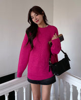 (×)(UNISEX) ベチンウールオーバーニット