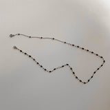マスクストラップ2WAYチョーカーネックレス / ub Mask Strap Two-Way Black Choker Necklace