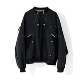 マルチファンショナルジッププルオーバージャケット / MULTI FUNTIONAL  ZIP PULLOVER JACKET_BK