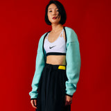 [UNISEX] Fleece Bolero Jacket (Mint) (6656041844854)