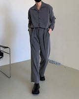 ツータック ベルト ジャンプスーツ / RO Two-Tuck Belted Jumpsuit (4 colors)